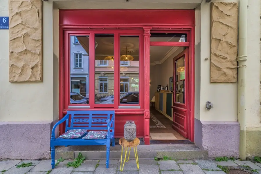 Eingang zur Concept Kitchen, Event Location in München